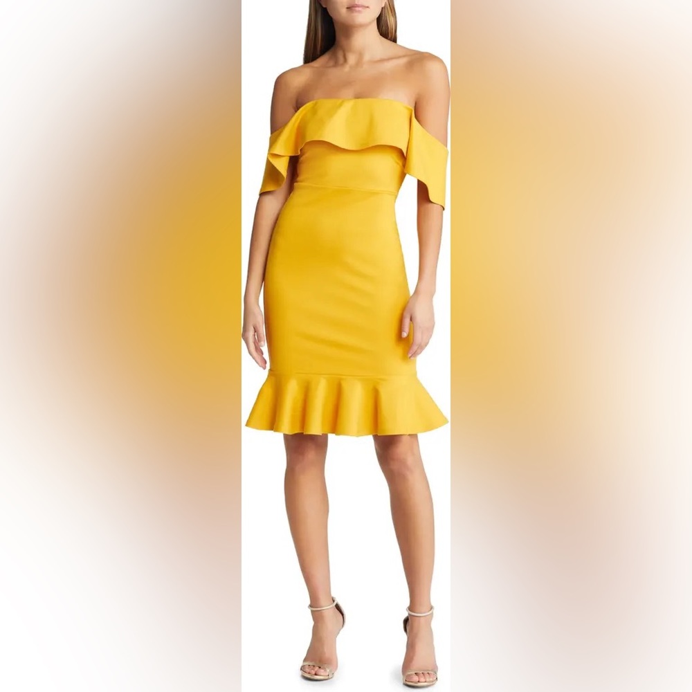 Confidence Boost Off the Shoulder Cocktail Dress